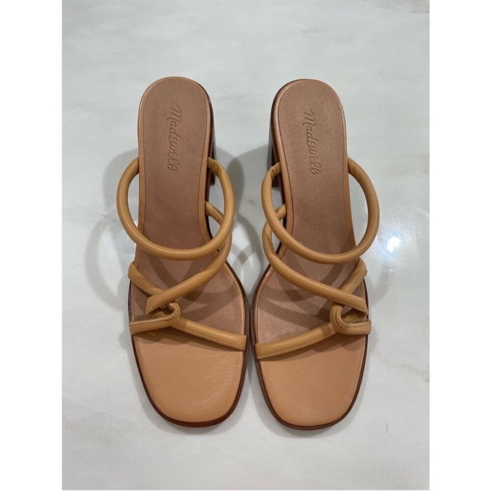Madewell Tayla Leather Sandal Vintage Beige size 10